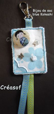 bijou de sac blue kokeshi 2