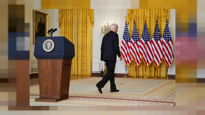 Joe Biden turning his back on questions and Americans