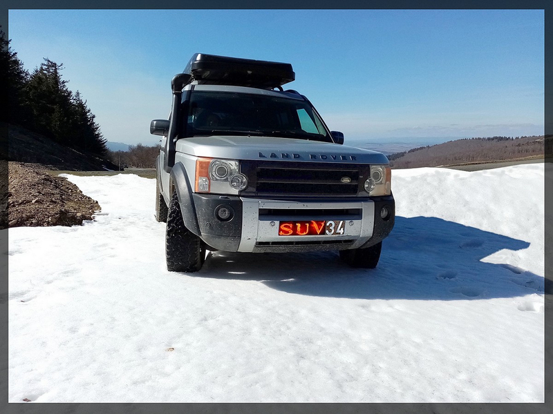 4x4 rando neige, Land Rover Disco 3, cevennes aigoual, tente toit, hussarde quatro, bivouac