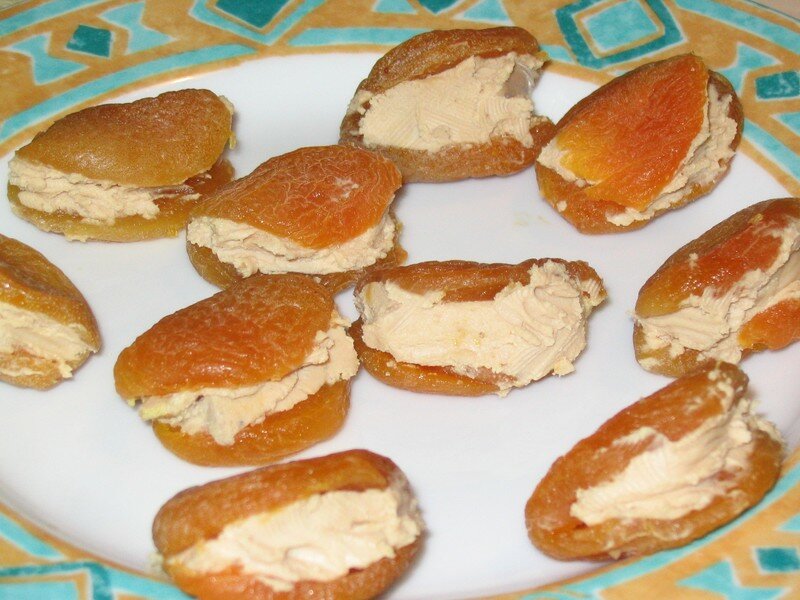Abricots au foie gras