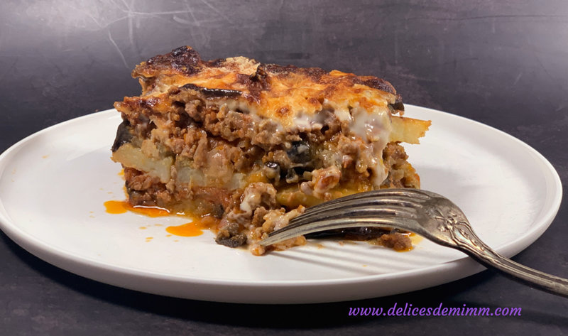 Moussaka aux aubergines et aux pommes de terre 5