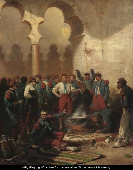 Beauquesne, la salle du mess