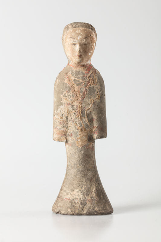 Standing lady, Han dynasty, ca early 1st century AD