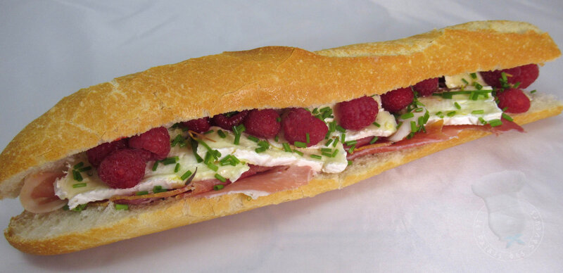 Sandwich Camembert framboises