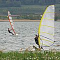 <b>Windsurfing</b> au lac de Madine le jeudi 11 mai après-midi