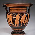 Attic red-figure <b>column</b> <b>krater</b> by the Agrigento Painter, Ca. 460-450 BC