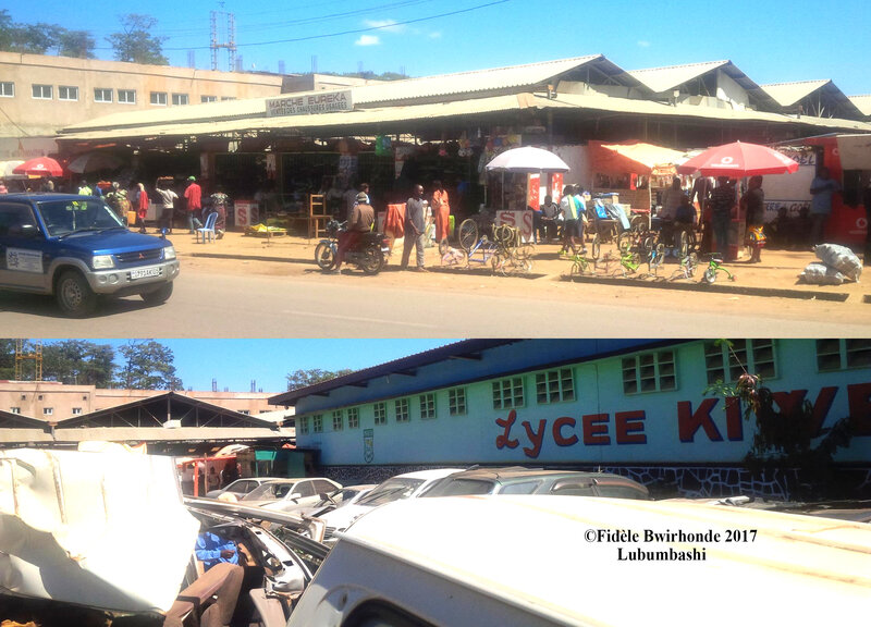Lycée Kiwele et Marché Eureka, Lubumbashi. *Ph: FideleBlog
