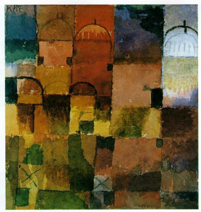 Paul-Klee-Red-and-White-Domes