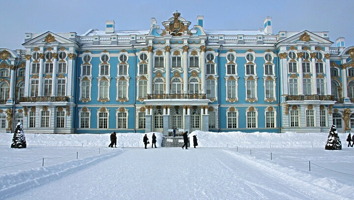 Tsarskoe selo ou palais d'été de Catherine II
