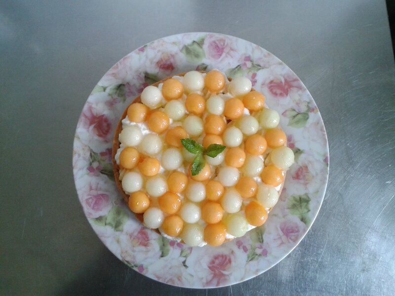 tarte au melon( du chef Custos)