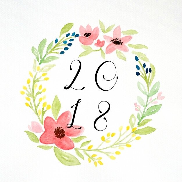 bonne-annee-2018-sur-la-main-peinture-fleurs-guirlande-dans-un-style-aquarelle-sur-fond-de-papier-blanc_7190-586