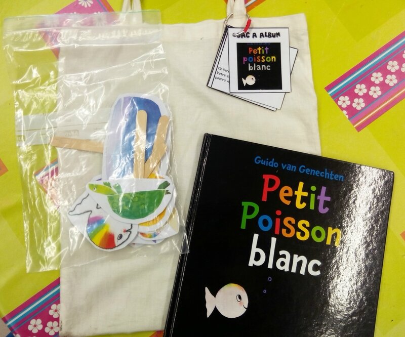 430 sac à album Petit Poisson Blanc