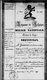 Certificat de milice