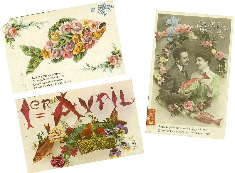 800px-Cartes_postales_poissons_d'avril