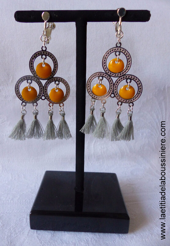 BO Philomène argenté (jaune et gris) - 21 €