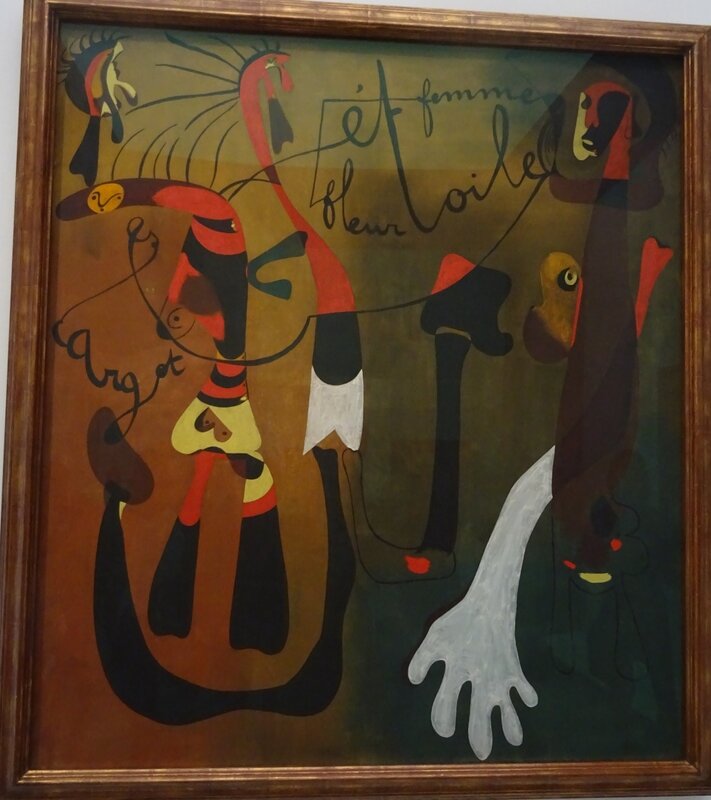 Miró Peinrure Escargot femme fleur étoile 1934