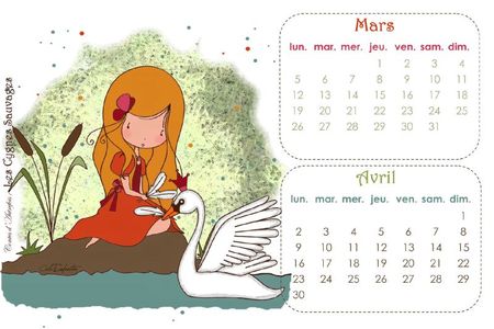 Calendrier MARS-AVRIL12