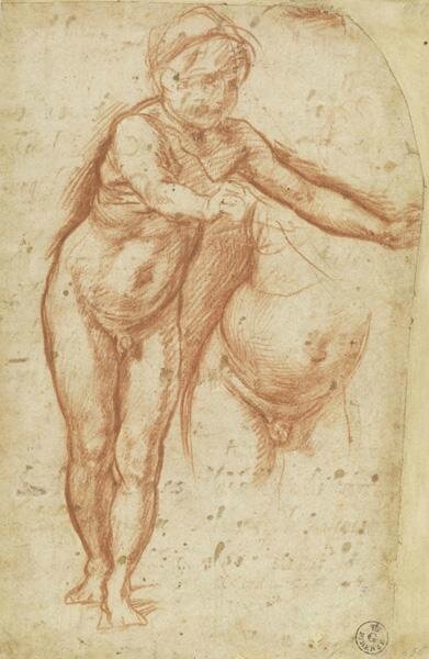 Study of a Child with Arms Extended, ca
