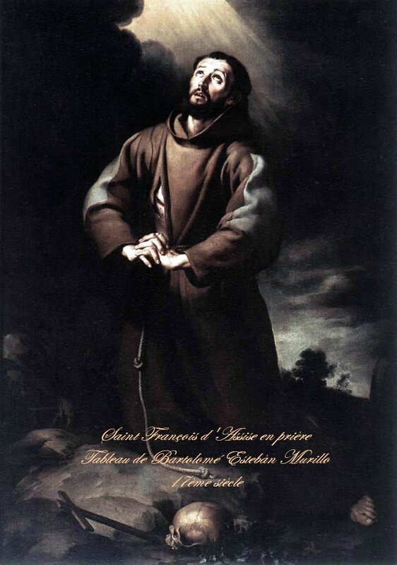 Saint François d'assise en prière