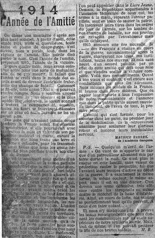 Les Echos 01 01 1915