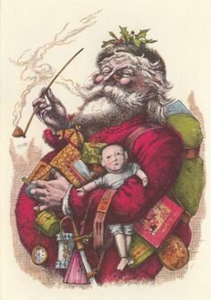 Père Noël Thomas Nast-couleur