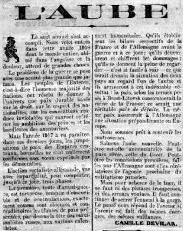 XIX siècle 01 01 1918-1