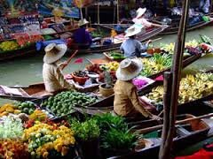 Floating Market on the river