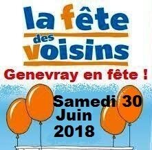 Fête voisins Genevray - 2018