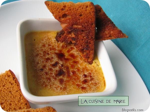 Crème brûlée au foie-gras