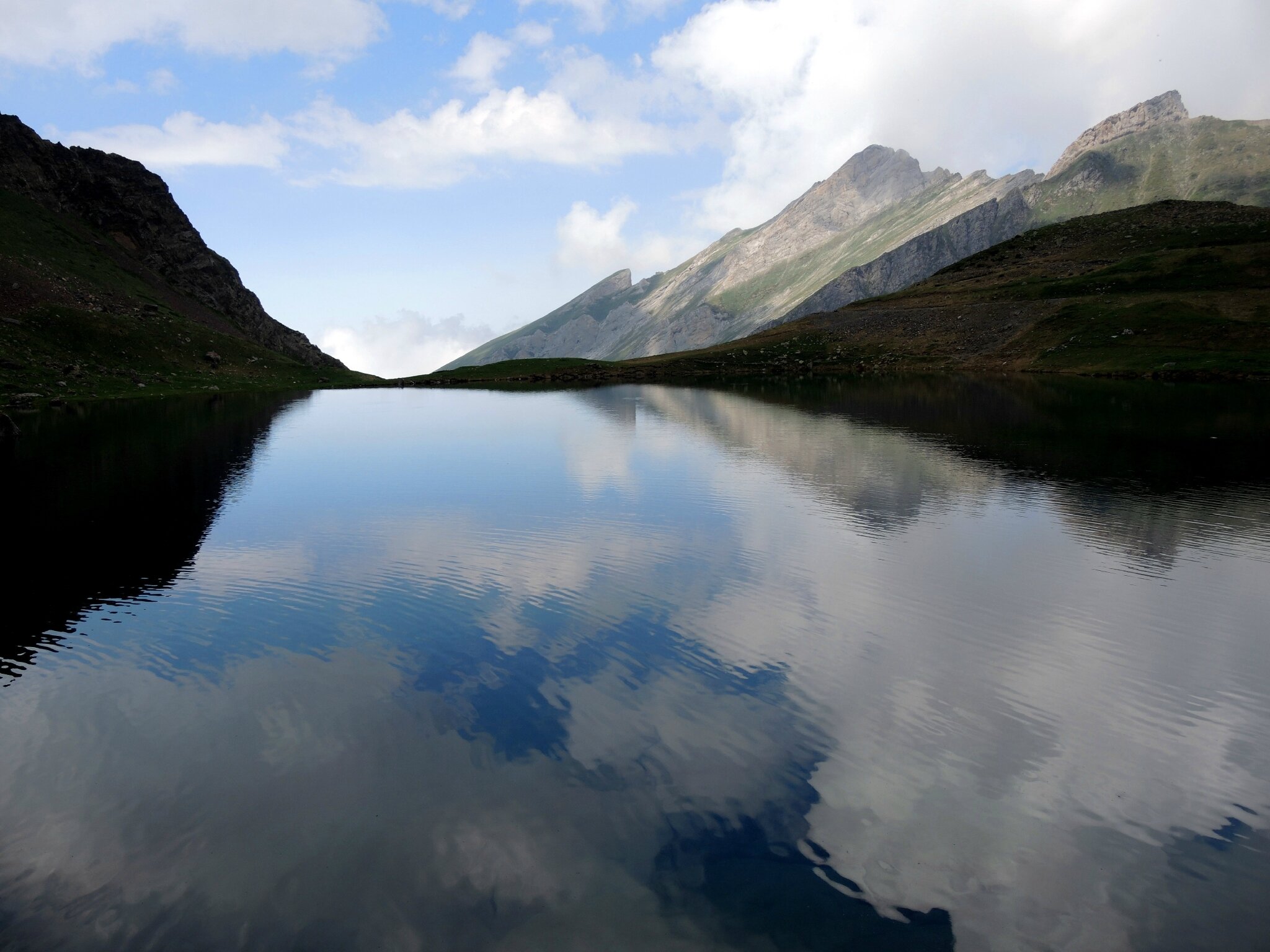 Gourette, R, Les trois Lacs, lac d'Anglas, fin de journée (64)