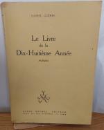 Le livre de la dix-huitième année (poèmes), Paris, Albin Michel, 1922 de Daniel Guérin - pt