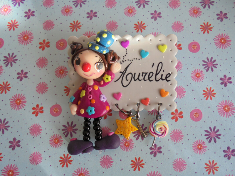 badge clown aurélie