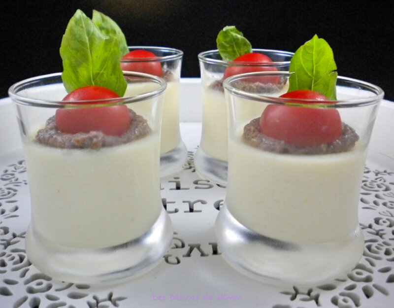 Panna cotta au parmesan et tapenade 5