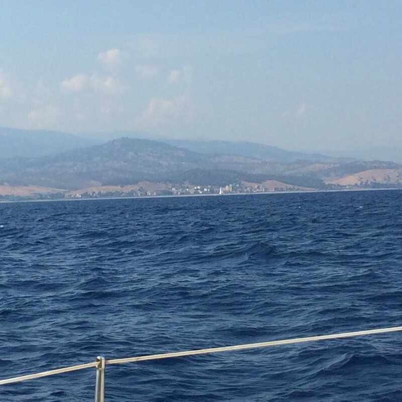 La côte calabraise peu après Capo Spartivento, 100815