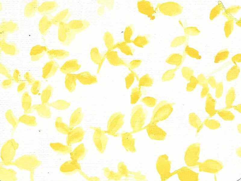 stencil et aquarelle