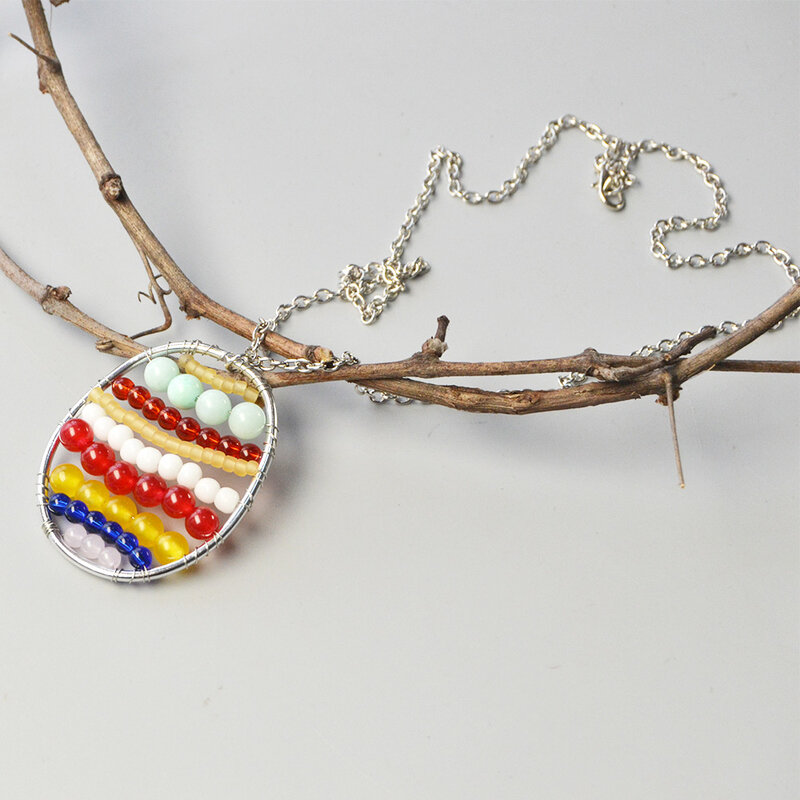 PandaHall-Tutorial-on-Making-Easter-Egg-Pendant-Necklace-5