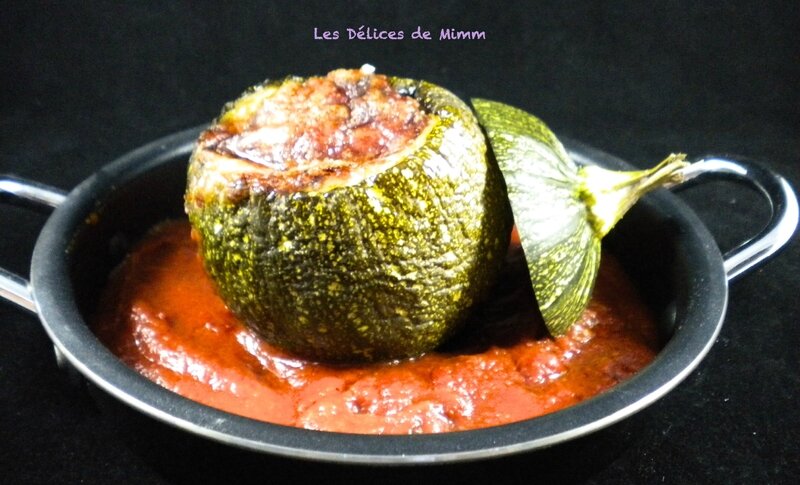 Courgettes rondes farcies à l’italienne 4
