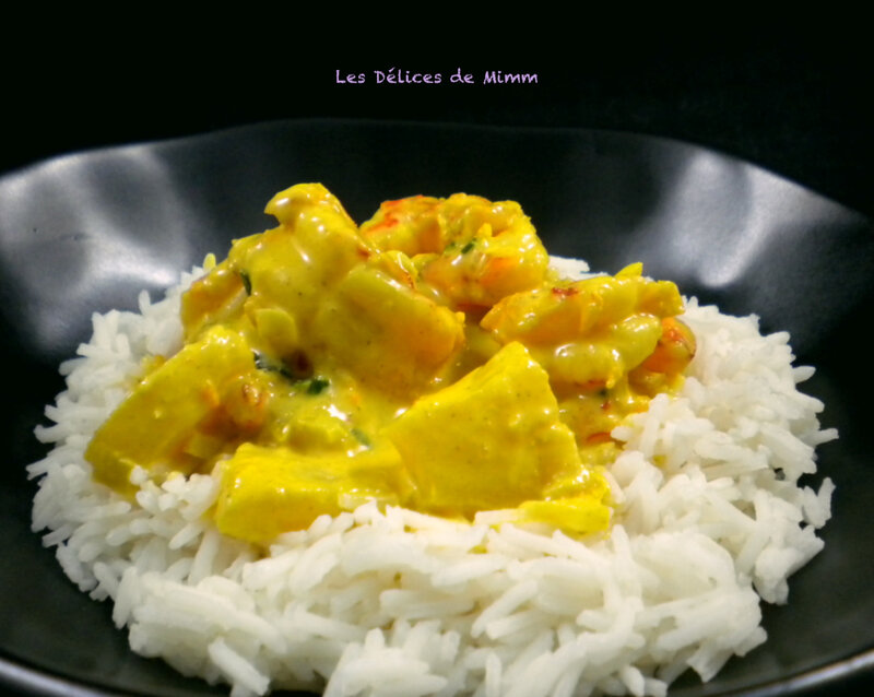 Scampis au curry et à l’ananas 3