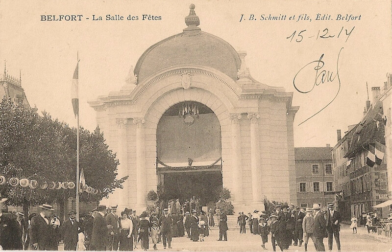 Belfort CPA Place République Salle des Fêtes 14 juillet 191X