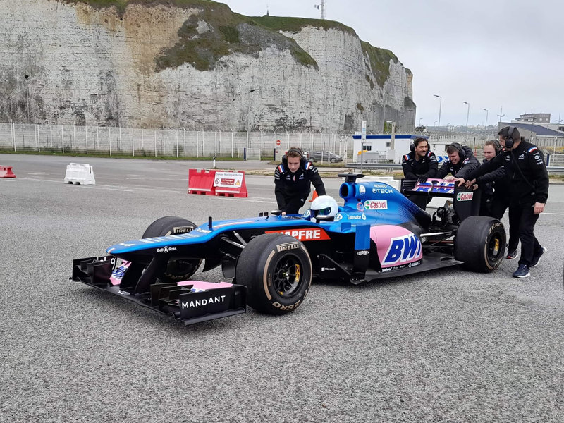 LAURENT ROSSI A DIEPPE F1 ARRIVE A DIEPPE