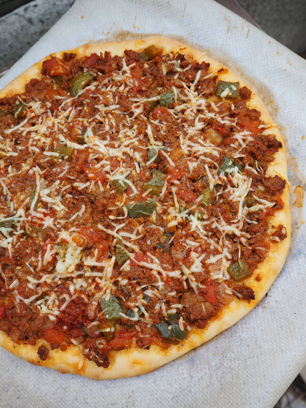 Pizza marocaine à la viande hachée