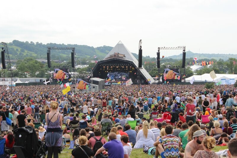 Glastonbury festival 2013 Pyramid stage arena
