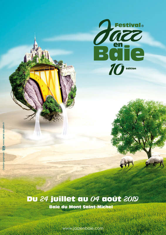 Jazz en Baie_2019_baie_Mont-Saint-Michel_festival_jazz_affiche_logo