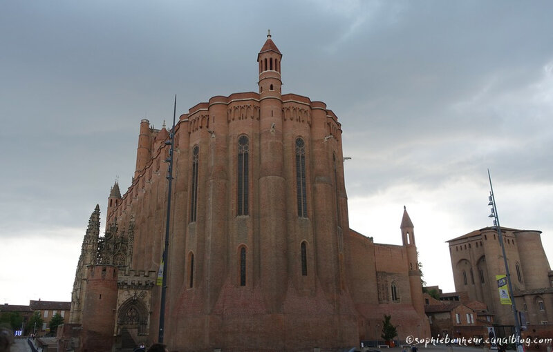 Albi cathédrale orage