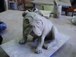 bulldog grès chamoté terre sculpture céramique (7)