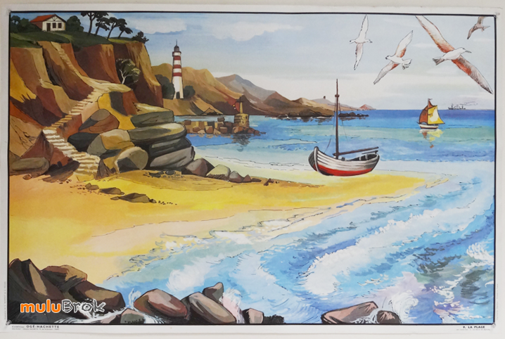 AFFICHE-Séjour-Plage-8-Ogé-Hachette-muluBrok-Vintage