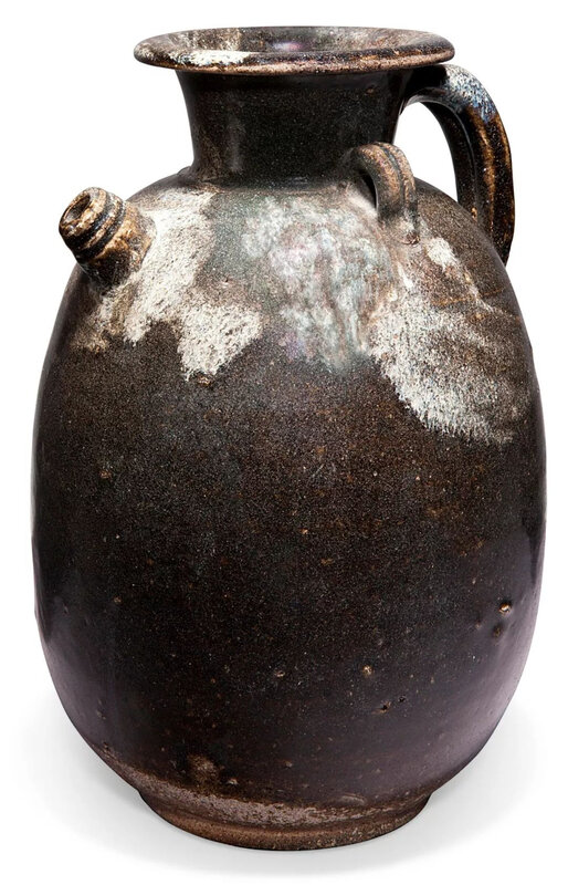 A splash-glazed stoneware ewer, Tang dynasty (AD 618-907)
