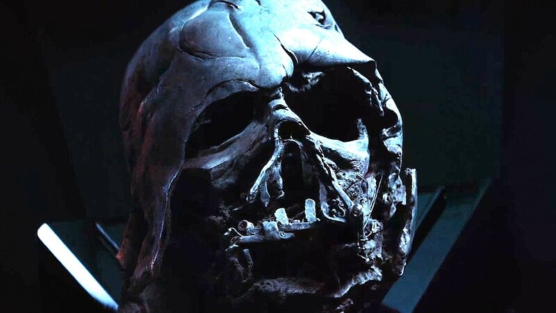 Le masque de Dark Vador, antagoniste des épisodes IV, V et VI