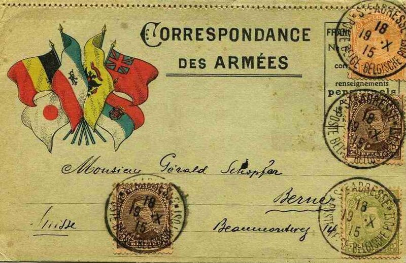 Correspondance aux armées St adresse