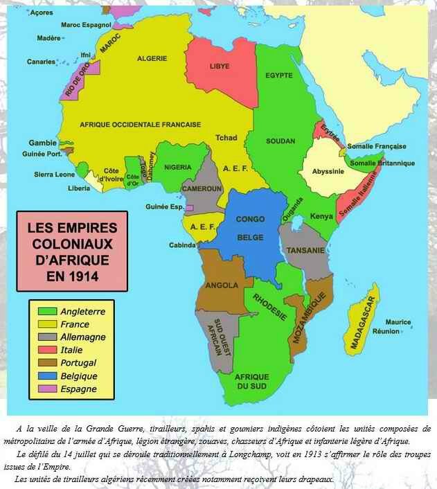 Afrique en 1913
